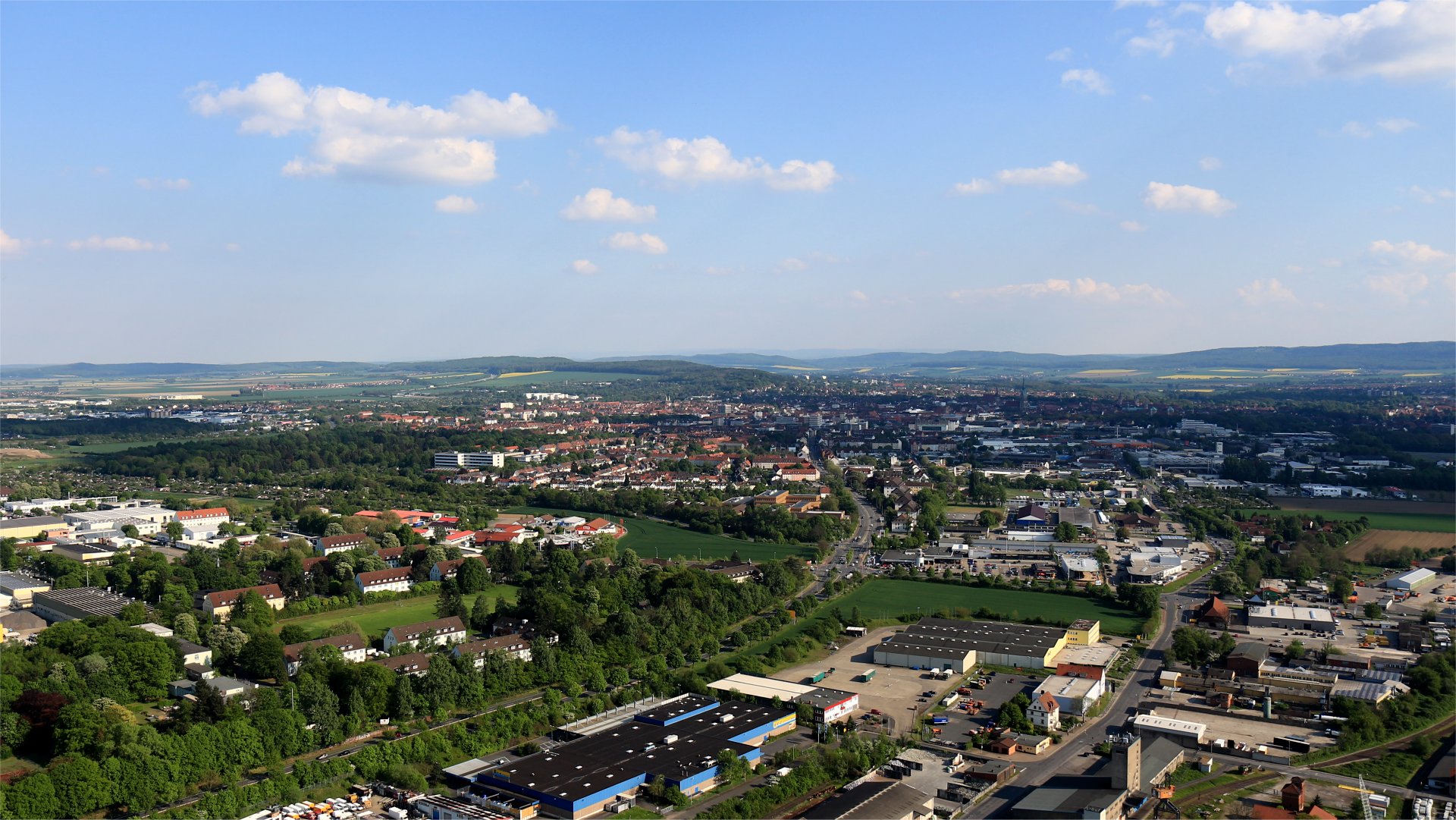 Luftbild von Hildesheim